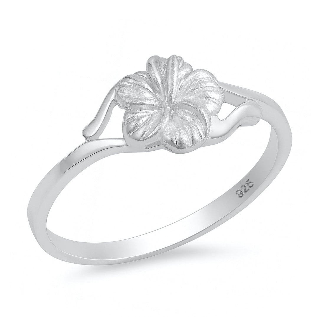 Silver Ring - Plumeria