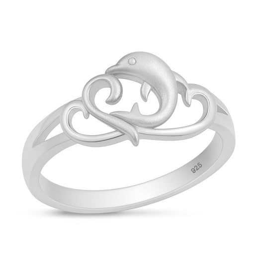 Silver Ring - Dolphin