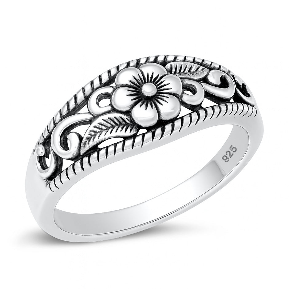 Silver Ring - Flower