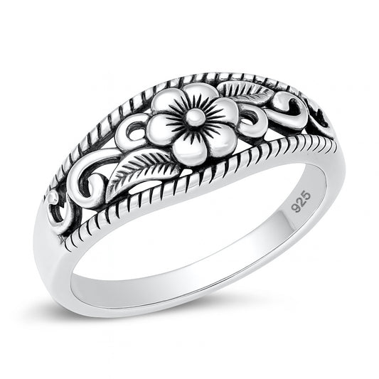 Silver Ring - Flower