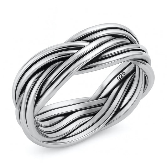 Silver Ring - Braided
