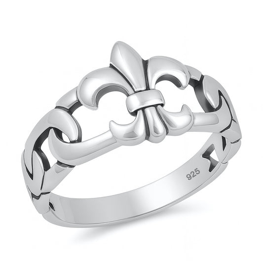 Silver Ring - Fleur De Lise