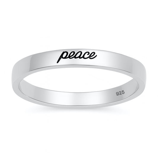 Silver Ring - Peace