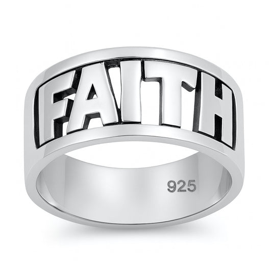 Silver Ring - Faith