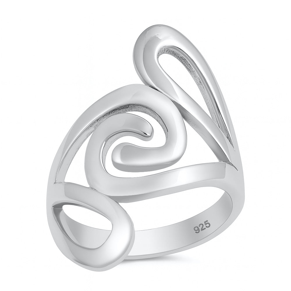 Silver Free Form Ring