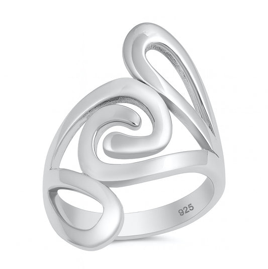 Silver Free Form Ring