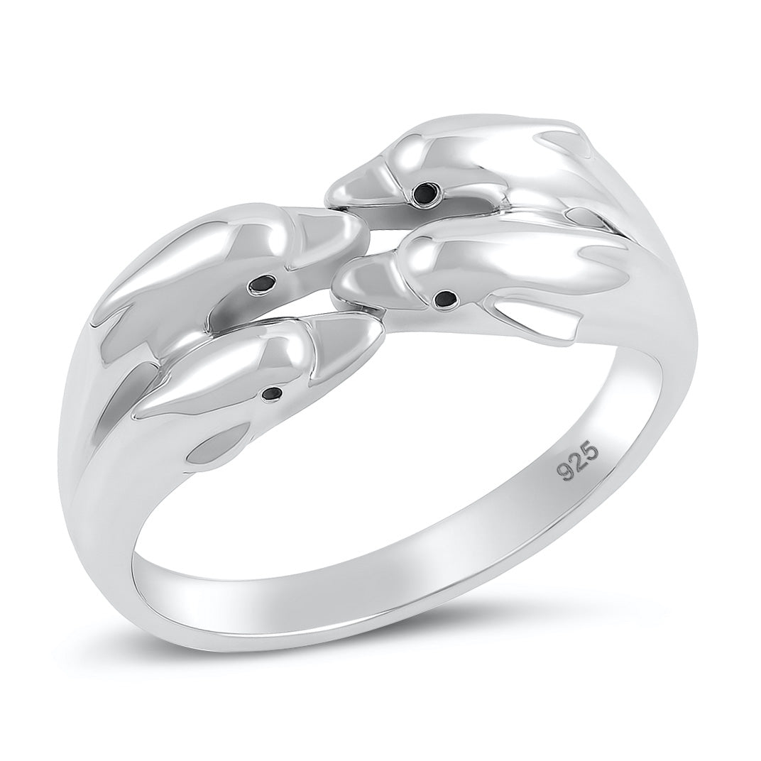 Silver Ring - Dolphin