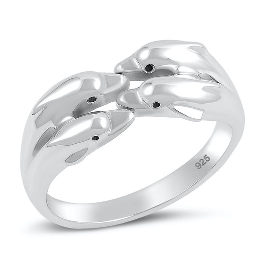Silver Ring - Dolphin