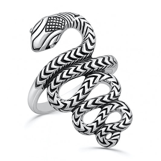 Silver Ring - Snake