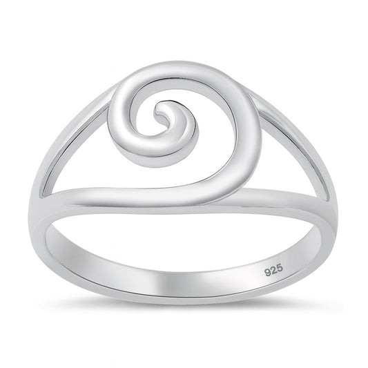 Silver Spiral Ring