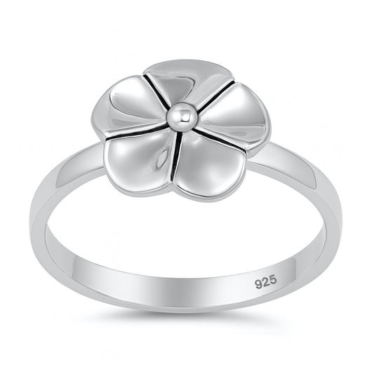 Silver Ring - Plumeria