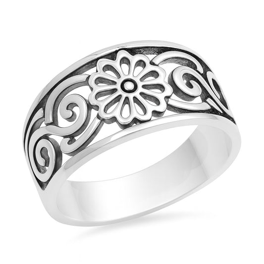 Silver Ring - Flower