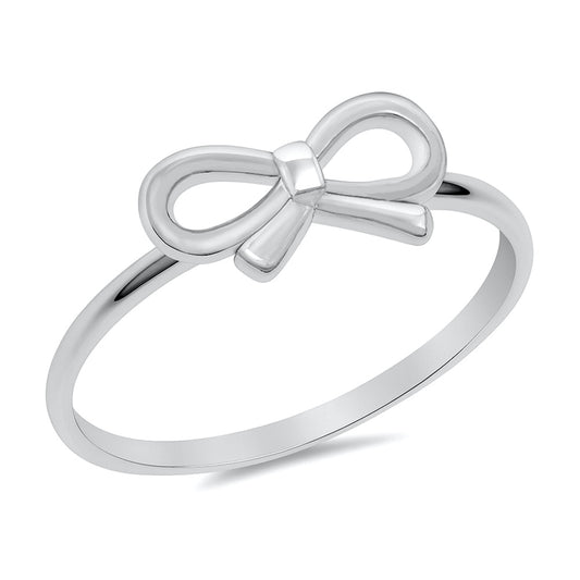 Silver Ring - Bow