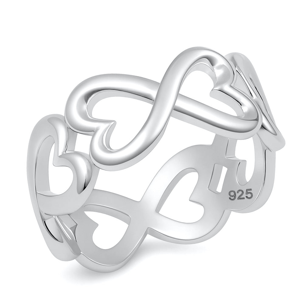 Silver Ring - Infinity Heart