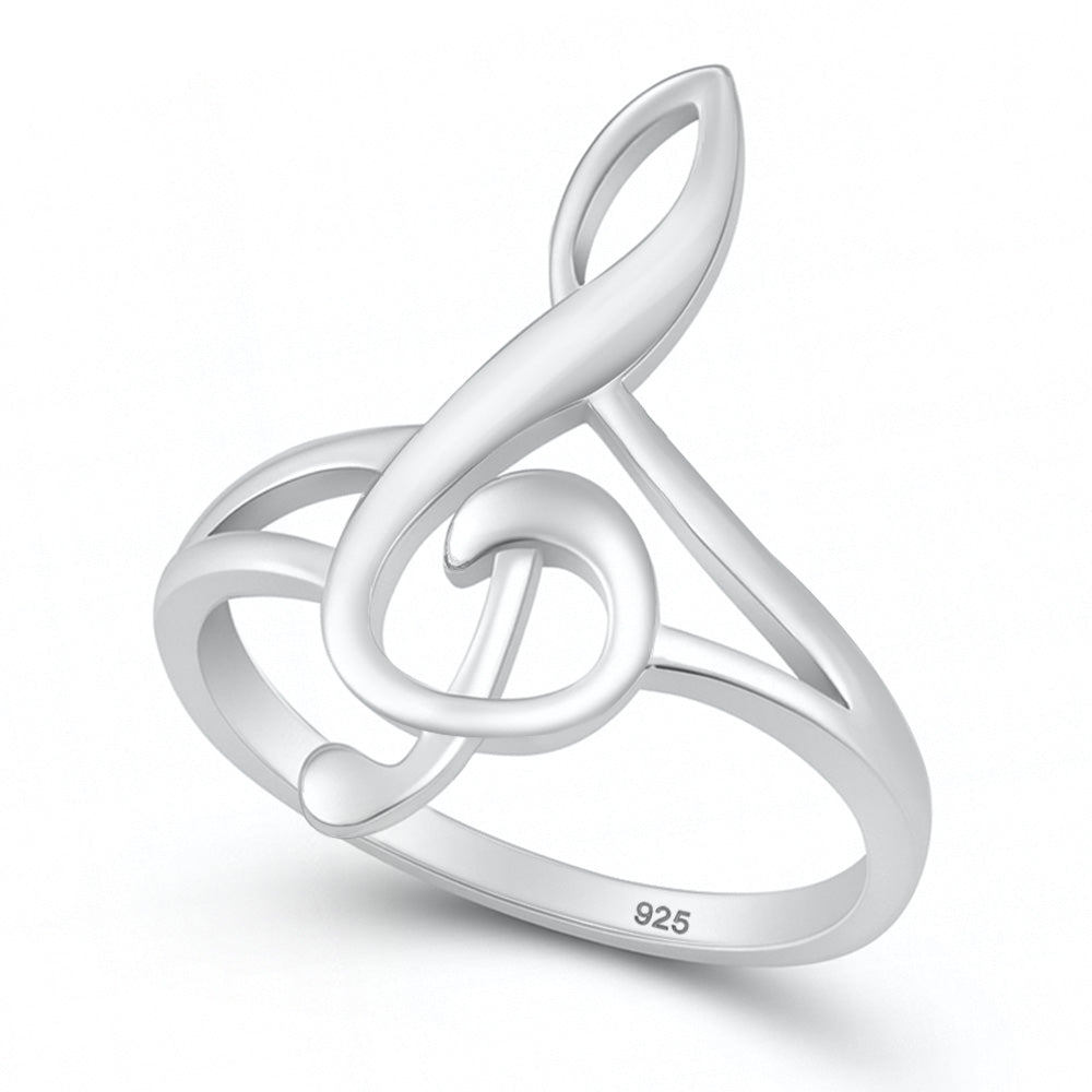 Silver Ring - Music Note