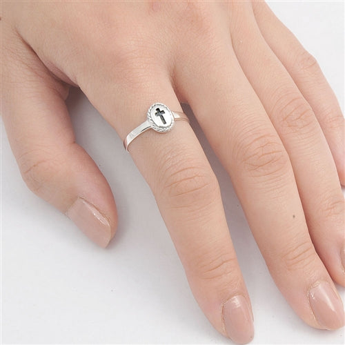 Silver Ring - Cross