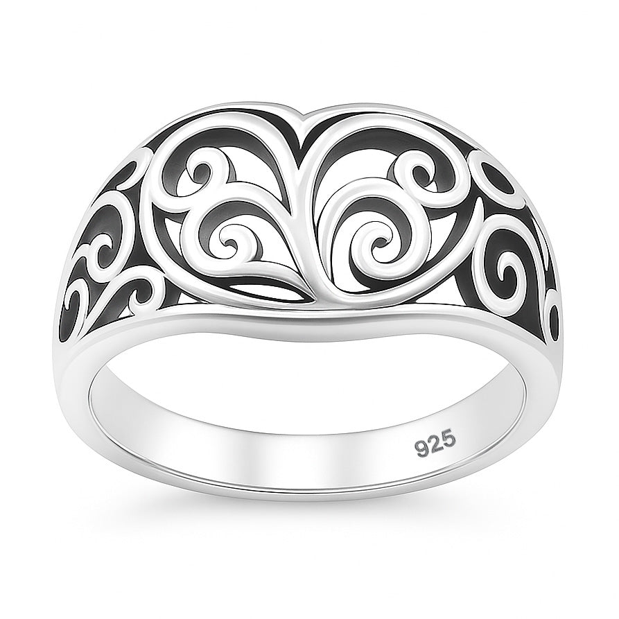 Silver Ring - Celtic Heart