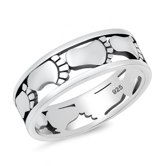 Silver Ring - Feet