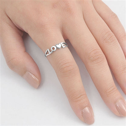 Silver Ring - Love