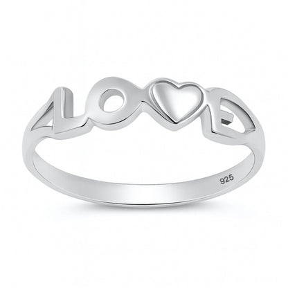 Silver Ring - Love