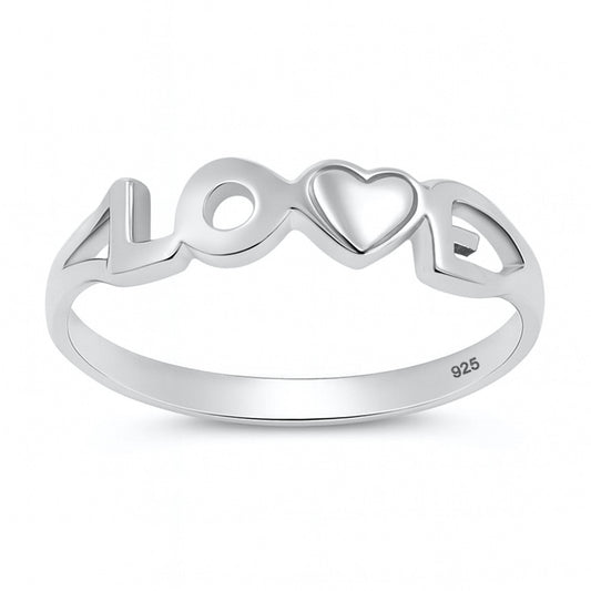 Silver Ring - Love