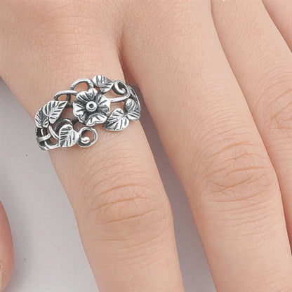 Silver Ring - Plumeria