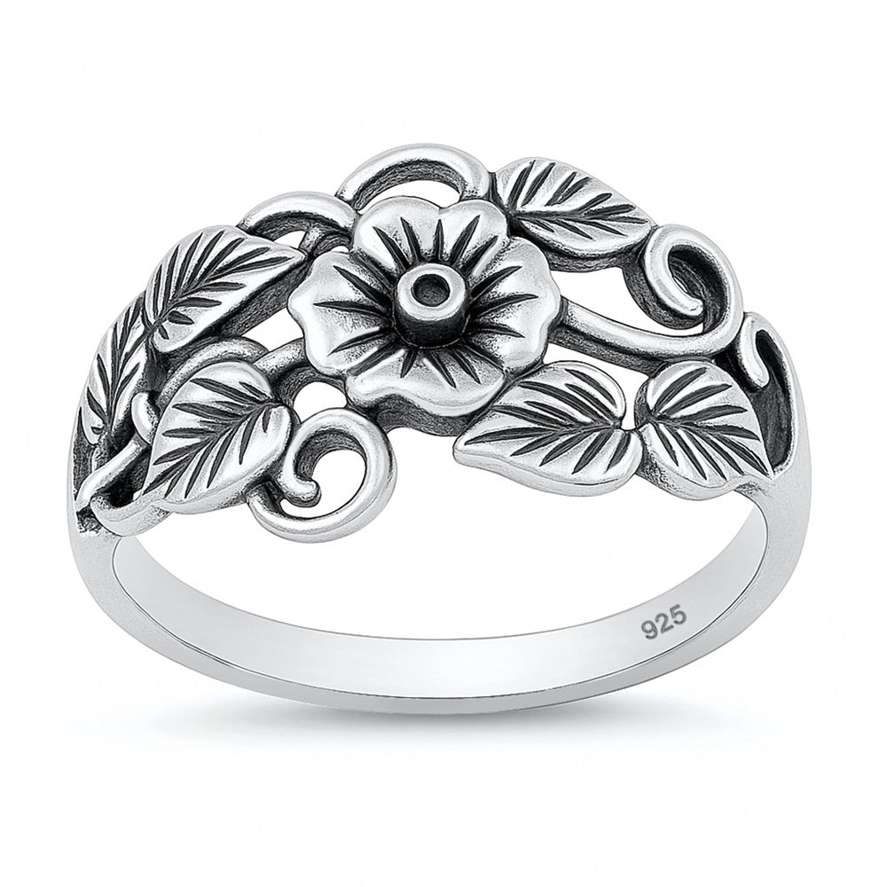 Silver Ring - Plumeria