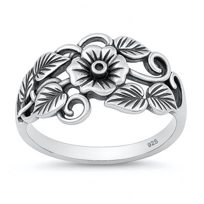 Silver Ring - Plumeria