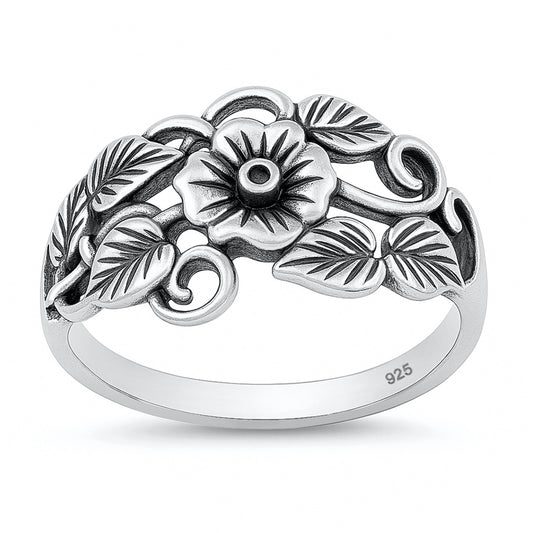 Silver Ring - Plumeria