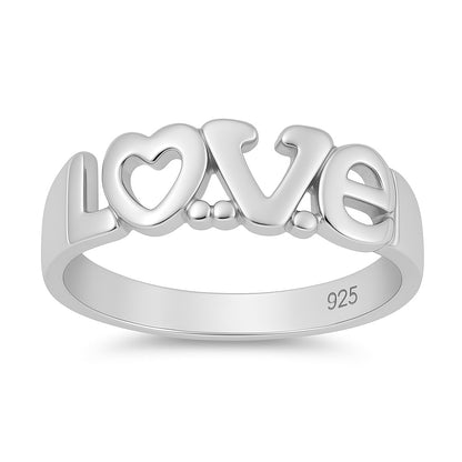 Silver Ring - Love