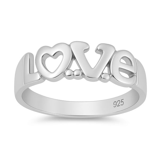 Silver Ring - Love