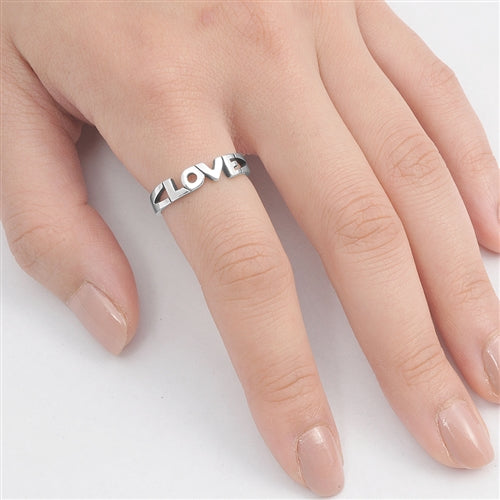 Silver Ring - Love