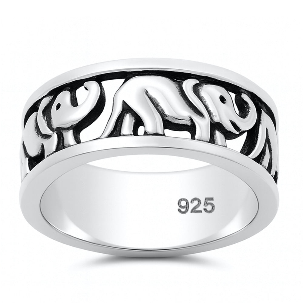 Silver Ring - Elephant