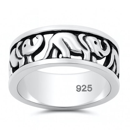 Silver Ring - Elephant