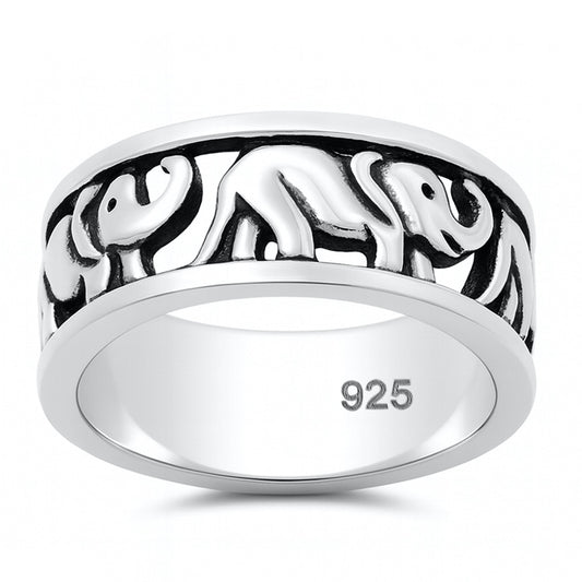 Silver Ring - Elephant