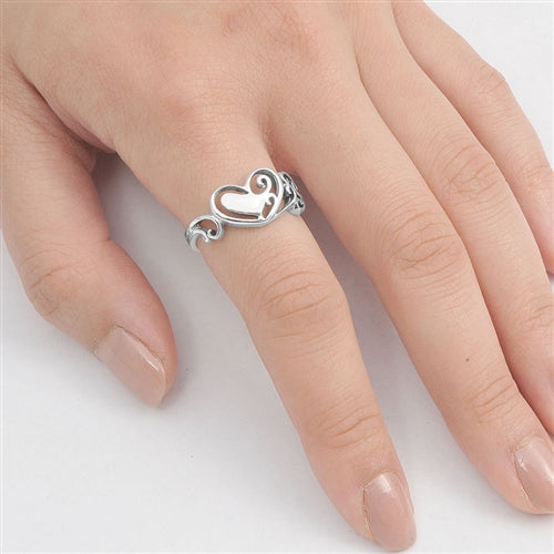 Silver Ring - Heart