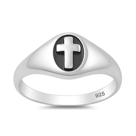 Silver Ring - Cross