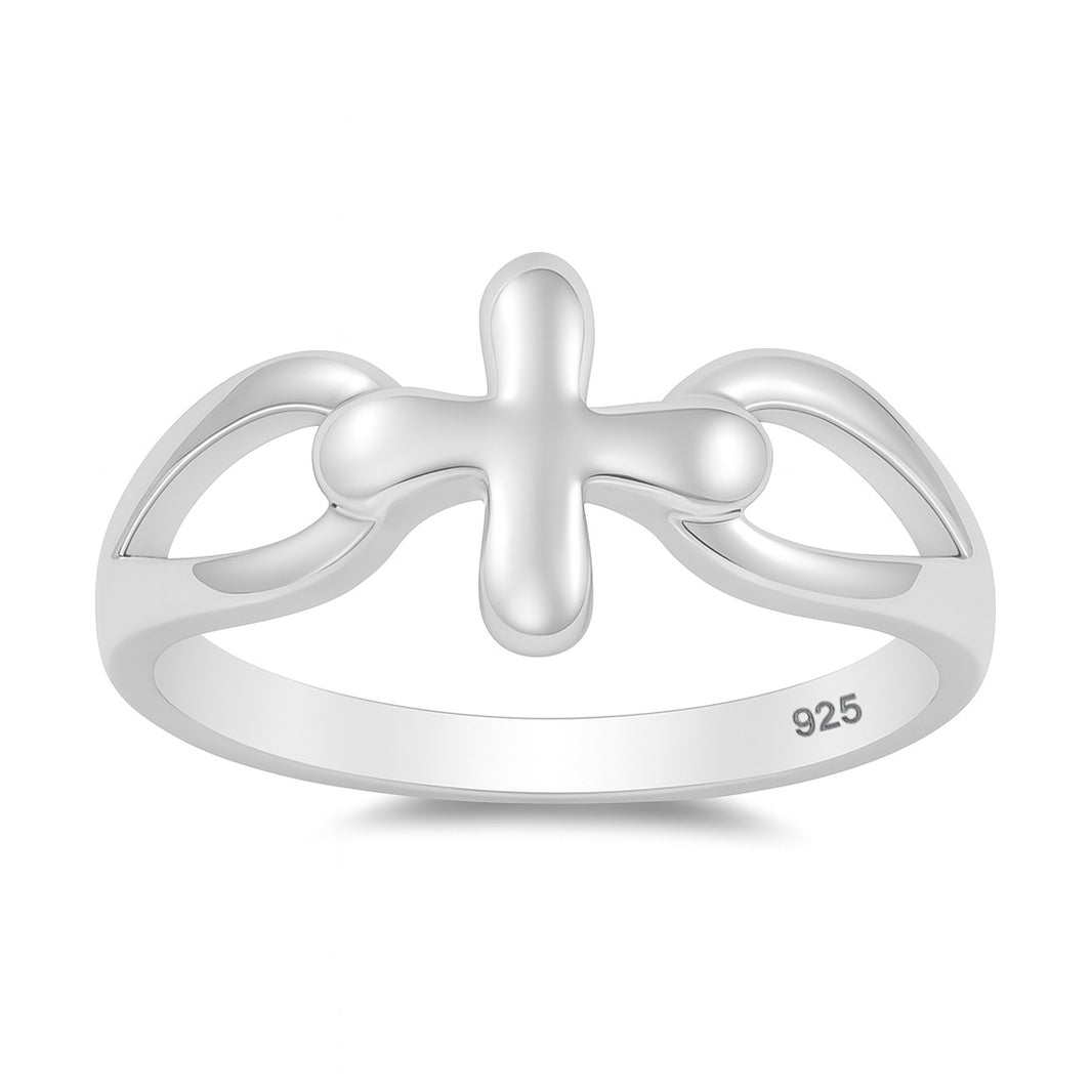 Silver Cross Ring