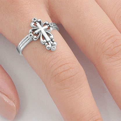 Silver Ring - Cross