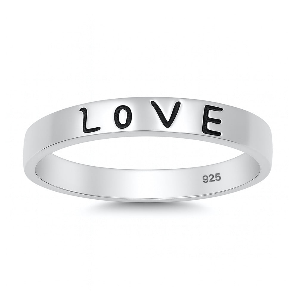 Silver Ring - Love