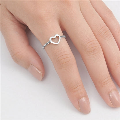 Silver Ring - Heart