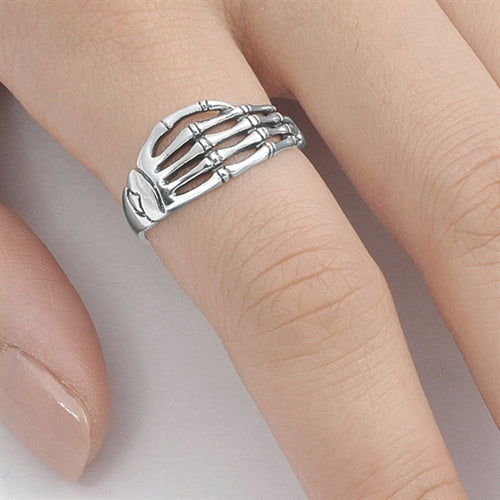 Silver Ring - Skeleton Hand