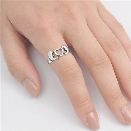 Silver Ring - Dolphin