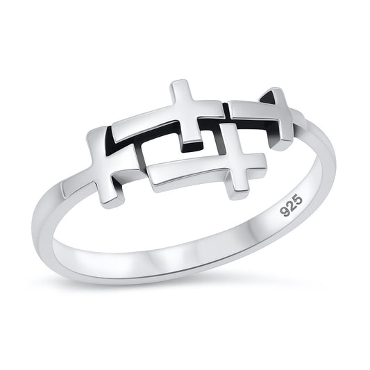 Silver Ring - Cross
