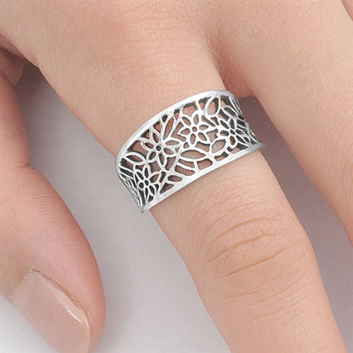 Silver Ring - Flower
