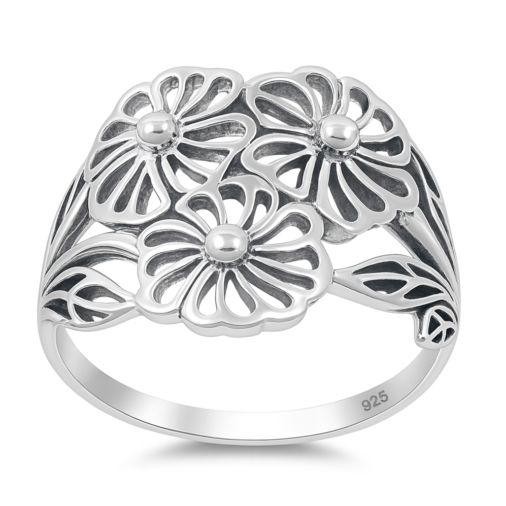 Silver Ring - Flower