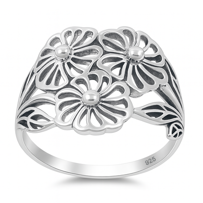 Silver Ring - Flower