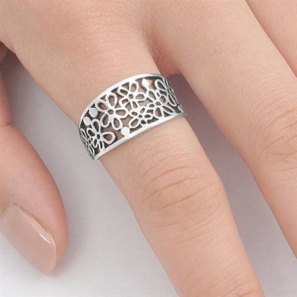 Silver Ring - Flower