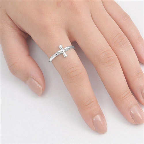 Silver Ring - Cross