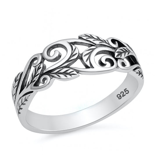 Silver Ring - Vines